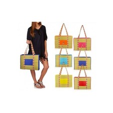 Sac plage paille tissu femme élegant modèle Aisha Bio Onshore 65147