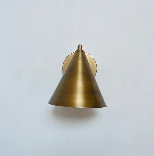 Wall Sconce Mid Century Light Wall Lamp Raw Brass Wall Light Fixture Home Decor. - Picture 3 of 8