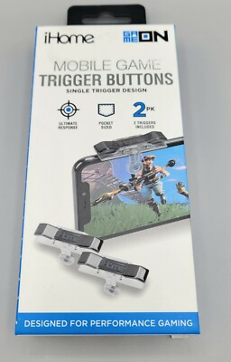 iHome MOBILE GAME TRIGGER BUTTONS 2 PK New in Sealed Box 