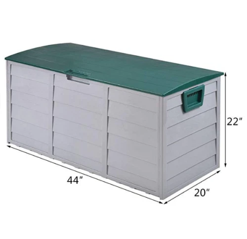 Outdoor Garden Storage Chest Cushion Box Waterproof 290L Waterproof Chest Shed - Image 4 of 4