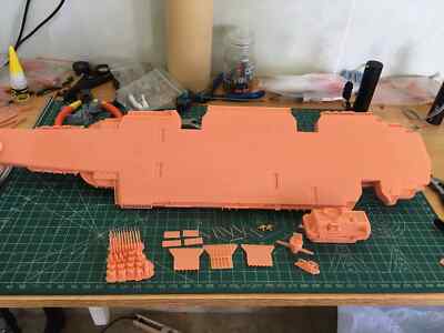3D Printed 1/700 Soviet Navy ULYANOVSK Heavy Aircraft Carrying Cruiser resin Kit
