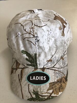 Ladies Realtree Camo Baseball Cap Poly Cotton Twill Adjustable Outdoor Wear orange_appgirls_hat.jpg?v=  main image 2