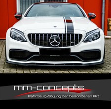 CUP Spoilerlippe für Mercedes C-Klasse C205 A205 AMG C63 Frontspoiler Schwert 
