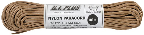 550LB PARACORD Nylon Rope Type III PARACHUTE ROPE (50 or 100 Feet) - Picture 21 of 23