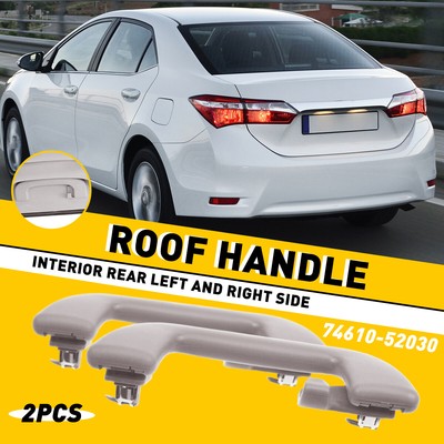2PCS Rear Roof Inner Ceiling Pull Handle For Toyota Corolla Yaris Vios 2005-2017