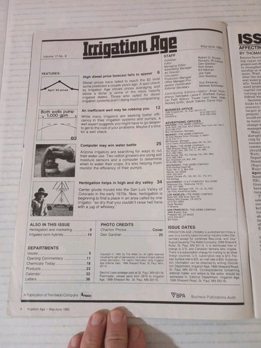 Irrigation Age May June 1983 Plotting Diesel's Course, Inefficient Wells - Picture 6 of 11