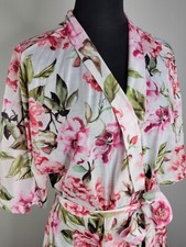 Show Me Your MuMu Women's One Size Floral Robe Bathrobe Belted 