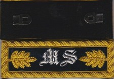 Civil War Major Surgeon Shoulder Boards-Straps NonReg w/Frock Clips Attached