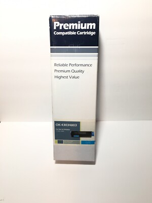 Premium Compatible Cartridge Replacent Toner for Okidata OK-4303480 Cyan Blue 