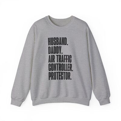 Air traffic controller ATC Dad Sweatshirt Gift Crew Neck Long Pullover Shirt Men