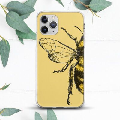 Honey Bee Insect Yellow Nature Case For iPhone 7 8 X SE 11 12 13 14 15 Pro Max X
