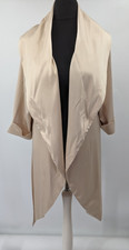 Adrianna Papell Gold Wrap Waterfall Over Jacket Eu Xl 1922