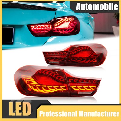 For BMW M4 F32 F33 F36 F82 F83 2014-2020 Start Up Animation Red LED Tail Lights