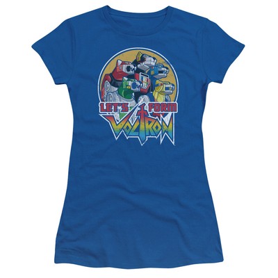 Voltron ''Let's Form'' Women's Adult or Girl's Junior Babydoll Tee