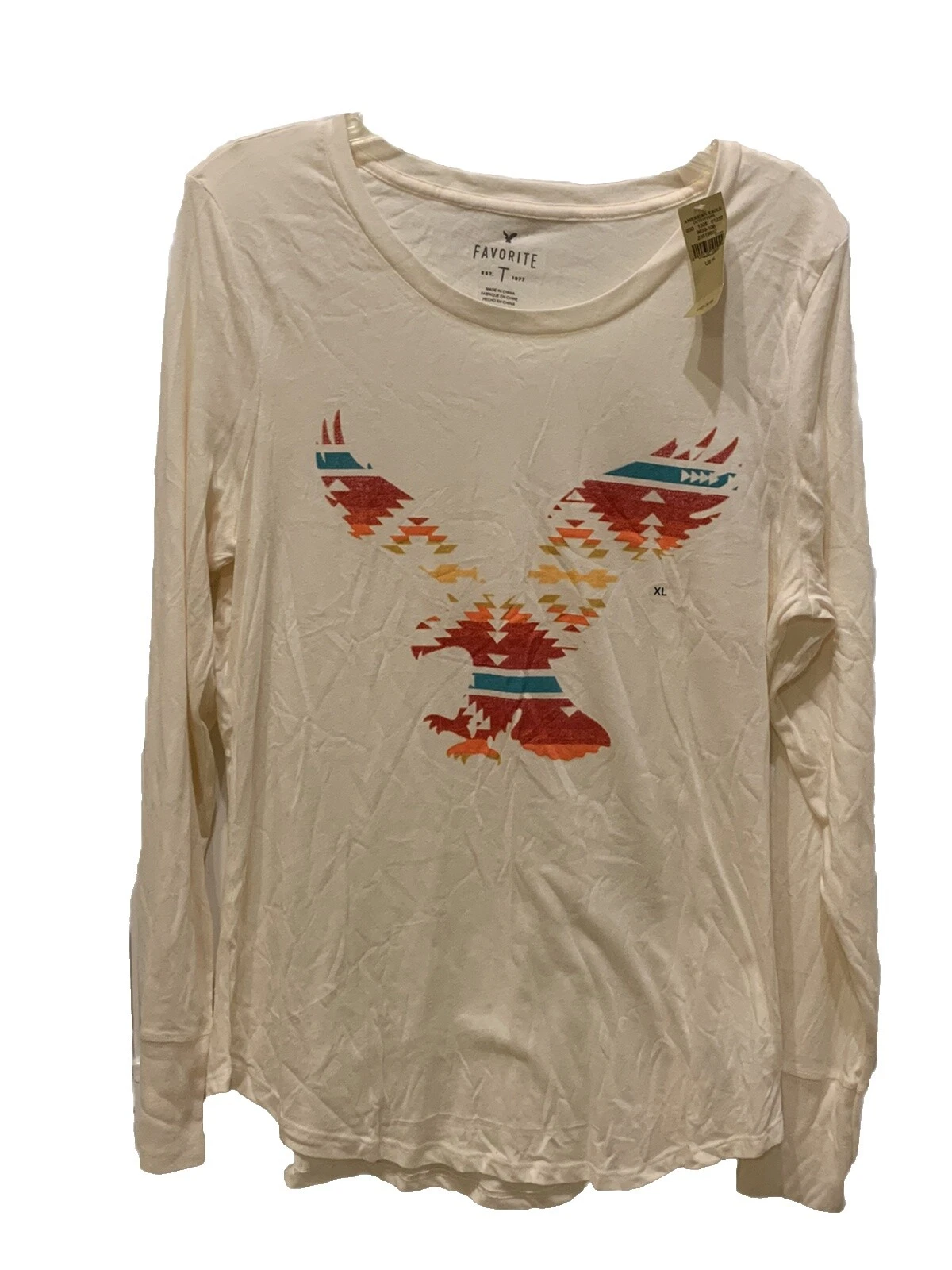 American Eagle Outfitters Polyester White Tops for Women