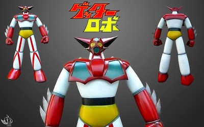 Getta Robot ゲッターロボ 50 CM MEGA SOFT VINYL MODEL COLLECTION No. 9