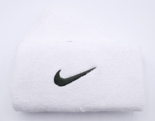 Nike Swoosh Doublewide Wristbands Pair White/Sequoia