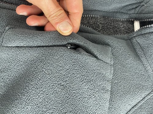 Smith's Workwear Jacket Mens 2XL Sweater Fleece Fur Lined Bluish Green Zip N112 - Picture 4 of 12