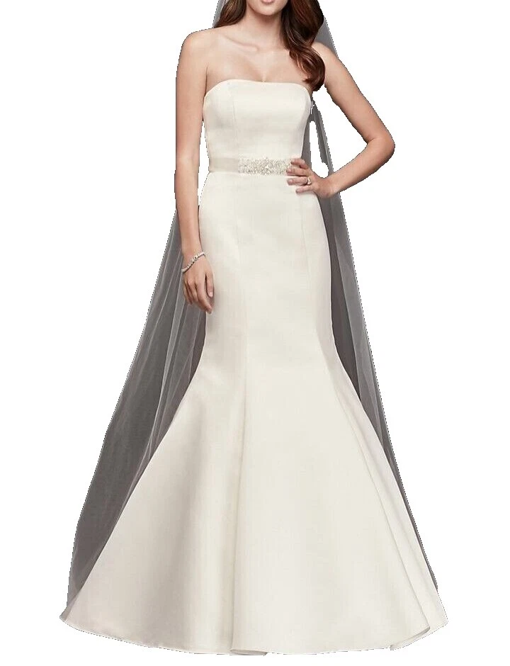 Mermaid & Trumpet Wedding Dresses Strapless 6 Women's Size