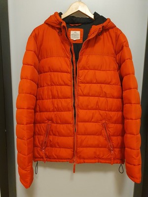 LTB Steppjacke mit Kapuze Orange Puffer Jacke Größe S/M Übergang/Frühlingsjacke 