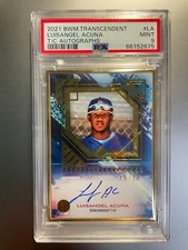 2021 Topps Bowman Transcendent - Luisangel Acuña RC Rookie Gold Auto /20 PSA9