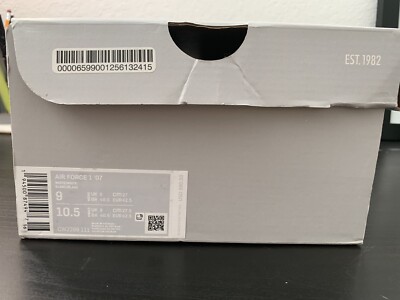 Nike Air Force 1 ( box no lid) NIKE Air Force 1 Empty Shoe Box Storage Mens 7.5 / Womens 9  main image 4