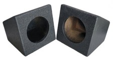 FOX ACOUSTICS 6.5" WEDGE SPEAKER BOX 1 PAIR SPRAY COATED