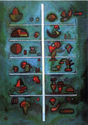 Wassily Kandinsky Storeys 1929 17''x 22'' Archival Art Print