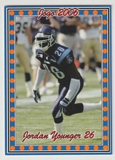 2006 Jogo CFL Jordan Younger 8-R Argonauts Connecticut Rookie Short Print