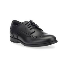 Image of Start-Rite Brogue Pri 2745-7 Unisex Black Leather Lace Up School Shoes