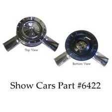 1963 400hp 409 Chevrolet Impala Ss Bel Air 1x4 Air Cleaner Chrome Top & Bottom 