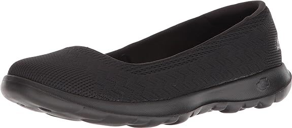 Skechers Women's Go Walk Lite Ballet Flat 9, Black