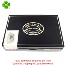 Romeo y Julieta AJ Fernandez Gordo Empty Wood Cigar Box 10.25" x 7" x 2.25"