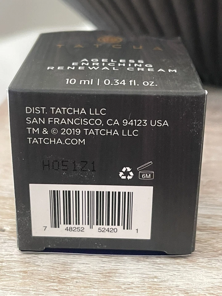 TATCHA Ageless Enriching Renewal Cream - 0.34 oz New In Box Plus FREE BRUSH - Image 4 of 4
