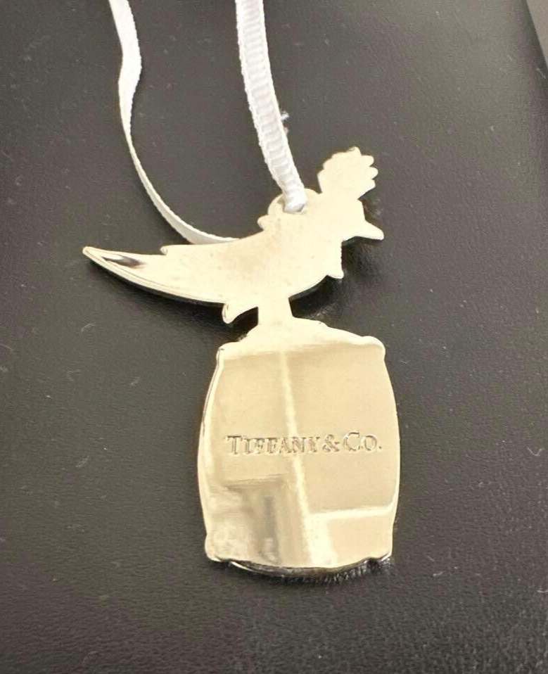 TIFFANY 白鳥リングホルダープレゼント♡おりぼん装飾 Tiffany & Co. Bird on a Rock Ornament Bag Charm Novelty Limited