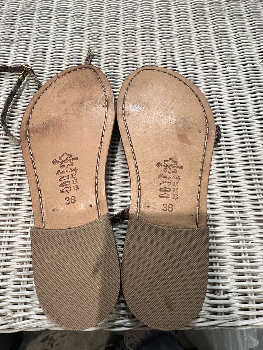 Il Sandalo Caprese Capri Size 36 Strappy Sandals Brown & Tan Il Sandalo Caprese Capri Size 36 Strappy Sandals Brown & Tan