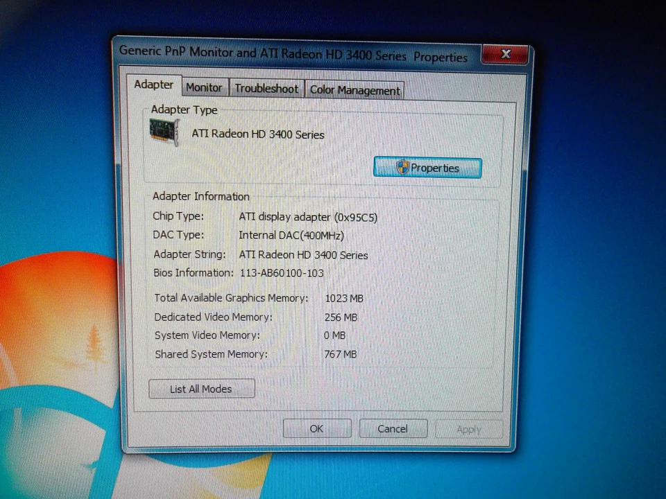 Dell ATI Radeon HD 3450 PCIe Graphics Video Card 256MB DVI HDMI VGA 0UGA6 0F342F - Image 2 of 4