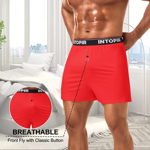 Men's ComfortSoft Underwear Boxers, Soft Knit Moisture-Wicking Jersey Boxers x7 - Picture 6 of 12