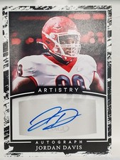 2022 SAGE Artistry Jordan Davis RC AUTO Black/White Parallel  Eagles Georgia
