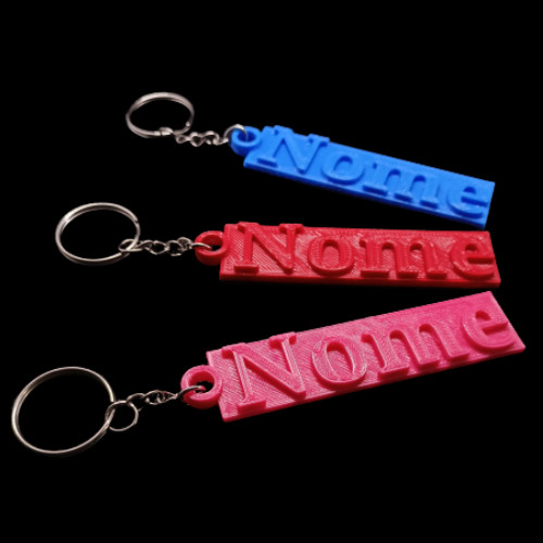 3D Schlüsselanhänger PERSONALISIERT mit Namen, Spruch, Zahl, verschiedenen Farben