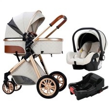 3 In One Stroller For Baby/car Lightweight ISOFIX Base Shipped In US