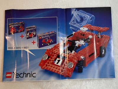 Lego Technic Combined Build Instructions ONLY  Sets 8024 + 8815 + 8820  VTG 1991