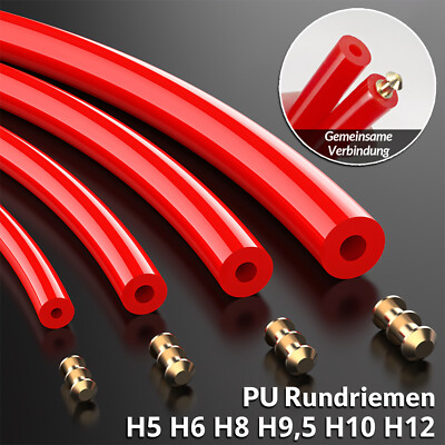 PU Rundriemen Außendurchmesser 5mm-12mm Hohl Anschluss Antriebsriemen Keilriemen