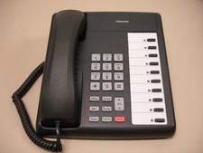 One Refurbished Charcoal Toshiba DKT-3210S Telephone Set Toshiba DKT3210S 