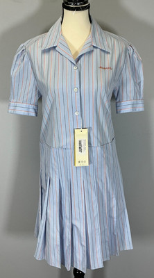 Marni Pleated Striped Cotton-Poplin Women's Size 36 IT Shirt Minidress NWT