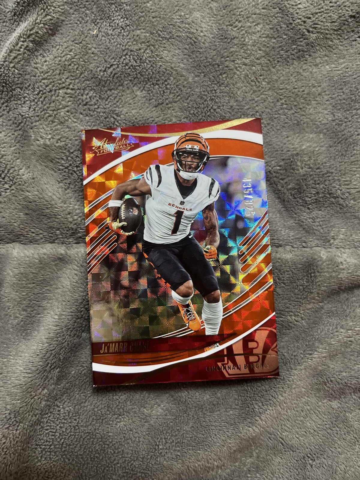 2025 Panini Absolute - Ja'Marr Chase #74 Orange Mosaic /825