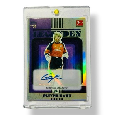 Oliver Kahn /25 Auto Topps Lothar Matthäus Curated Set Bayern München No PSA