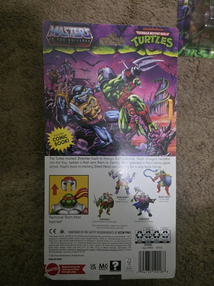 Mattel MOTU- TMNT (Tortugas de Greyskull) Lote de 3 FIGURAS TMNT. Raph, Leo, Don Foto 4 de 4
