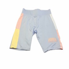 Puma Girls Light Blue Athletic Shorts