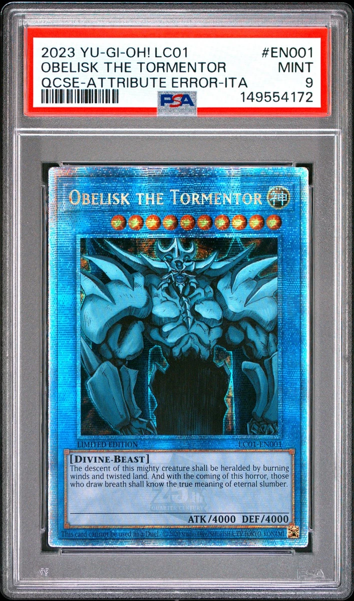 Obelisk The Tormentor Konami Yu-Gi-Oh! TCG Professional Sports